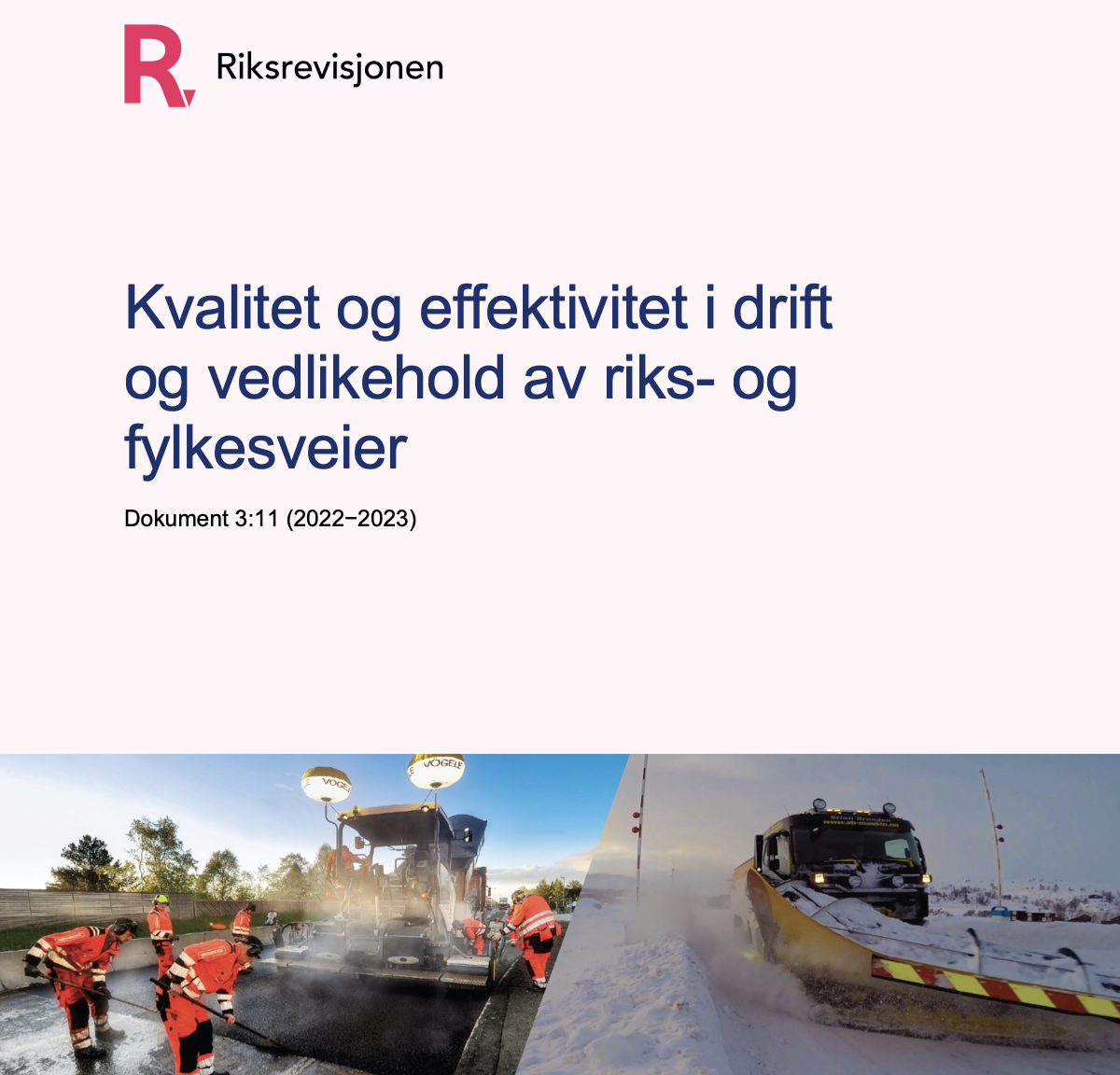 Riksrevisjonen Med Kritikk Av Statens Vegvesen Og ...