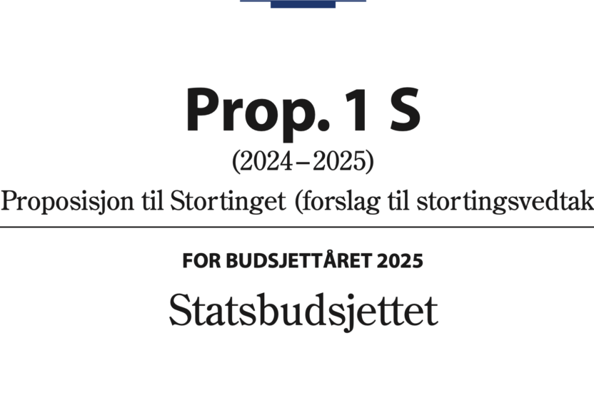 Prop 1 S statsbudsjettet 2025