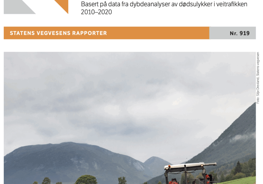 Temaanalyse av dødsulykker i forbindelse med arbeid på og ved vei