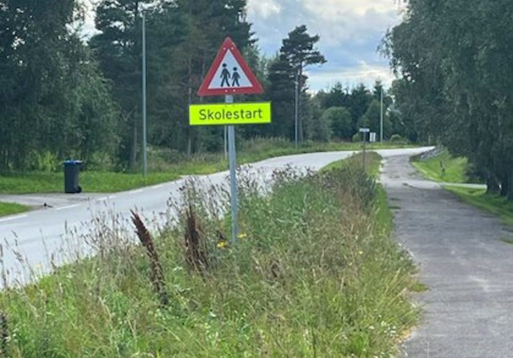 Uken før skolestart vil det på en rekke veger rund skoler komme opp skilt om skolestart. Vis ekstra hensyn på disse strekningene gjennom hele skoleåret. Einar Søberg. Innlandet fylkeskommune