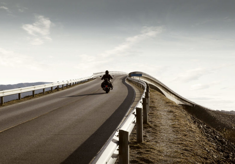 Lone rider - freedom and independence concept